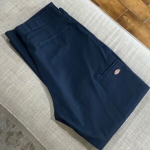 Men's Dickies Double Knee Navy Blue Work Pants